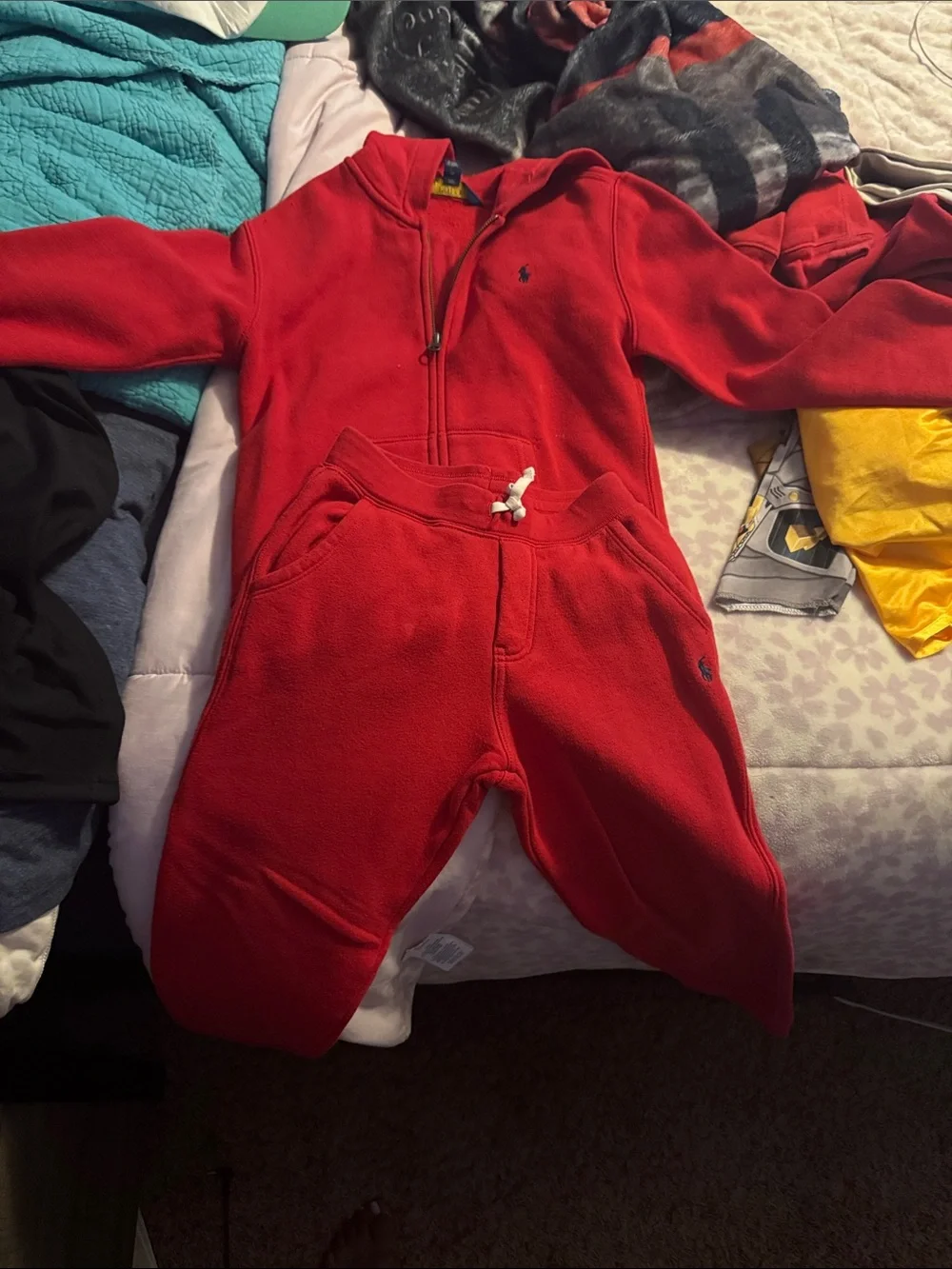 Polo by Ralph Lauren Kids Bright Red Fleece Zip Jacket